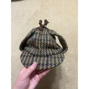 Jonathan Richard Made In Ireland Deer Stalker/ Sherlock Holmes Hat Sz Small Vtg